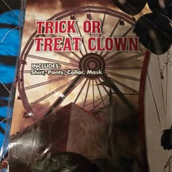 Halloween costume Glow in the Dark Killer Clown - Picture 2 of 10